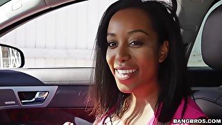 Deana Dulce - Horny Student Gets Fucked In Car Outside University