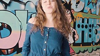 CHICASLOCA - BIG TITS BABE SOFIA CURLY HARDCORE FUCKING IN PUBLIC WITH BIG DICK