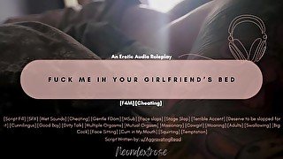 Fuck me in your Girlfriend's Bed  Erotic Audio Roleplay  ASMR