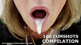 100 Times Swallowed COMPILATION, Blowjob, Cumshot , Oral Creampie, Cum in mouth, Facial