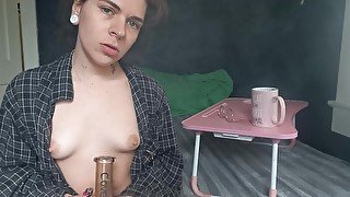 Stripping Down For Bong Hits With My Morning coffee MORE ON MY PROFILE