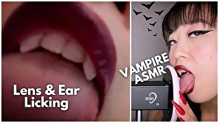 ASMR - Hot Asian Vampire Licks and Licks you WET