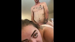 Slut BBW take it in the ass/pussy! She a little anal slut now! Wants to get DP now by 2 fat cocks