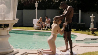 MARISKAX Tina gets fucked poolside by a big black cock