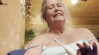 Pussy throbbing granny needs to explode