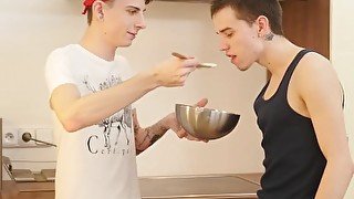 RAWEURO Baking And Barebacking With Horny Young Lovers