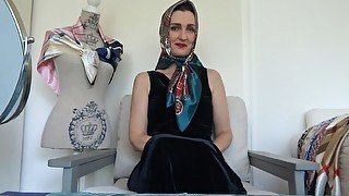 In the Satin Shawl Fitting Studio: 5 new headscarves and neckerchiefs PART 2