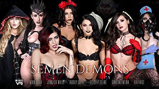 Semen Demons Preview - Audrey Royal & Felicity Feline & Franchezca Valentina & Gia Paige & Gina Valentina & Jennifer White & Moka Mora - WANKZVR