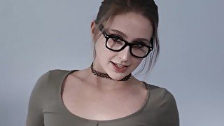 Geek Chick Gets Fucked By A Huge Cock