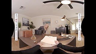 Naughty America - Blonde babe Harmony Rivers fucks you to make a good impression on her job intervie