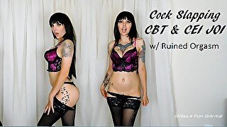 Ball Slapping CBT JOI Game & CEI - Cum Eating Instructions