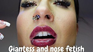 Giantess and nose fetish