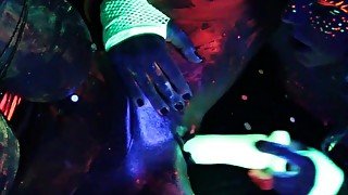 Black Light Rainy Night with Abigal Mac & Ava Addams