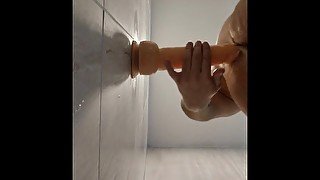 8" Inch Dildo In Chub Small Clit Boy Pussy