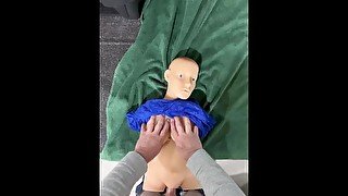 Super awesome sex doll sex on break