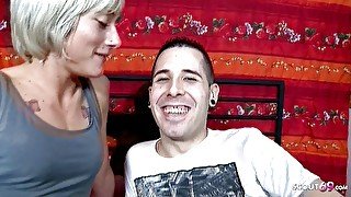 Young guy fucks stepmom Nicky with big cock in ass