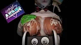 O_o ASMR Extra Creamy Wet Boobs Sounds (Closeup) Now with More Boobs --- Elle ASMR