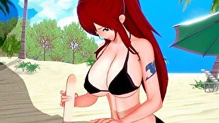 [Fairy Tail] Erza Scarlet (3d hentai)