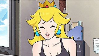 Princess Peach DeepThroat CumShot Reverse Cowgirl X Ray Creampie - Hole House Compilation