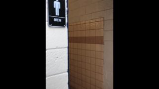 Piss-Public bathroom pissIng while other watch 