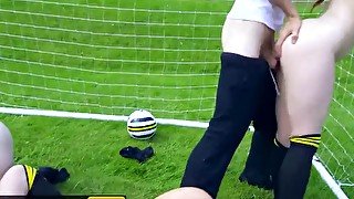 BRAZZERS - Four big tit soccer sluts fight for the zz cup