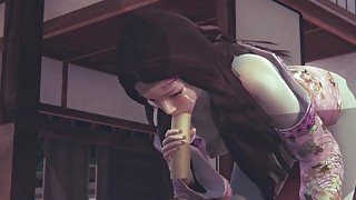 [DEMON SLAYER] Nezuko pleasing you (3D PORN 60 FPS)