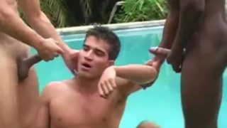 Pool Side Brazilian Sex Orgy