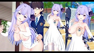 【エロゲーコイカツ！】アズールレーン ユニコーン3DCG巨乳アニメ動画[Hentai Game Koikatsu! Azur Lane Unicorn (Anime 3DCG Video)]