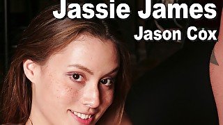 Jassie James & Jason Cox: handjob & cumshot