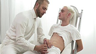 Horny Twink Missionary Jerked Off By Priest Daddy