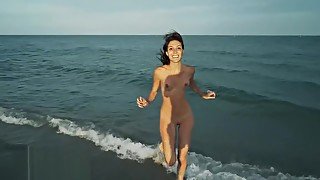 Sex on the Beach! We let a fan Watch - Nudist Amateur MySweetApple