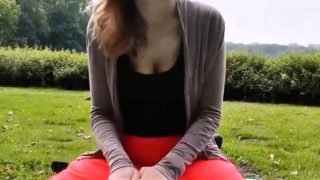 Horny couple in the park part 1