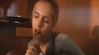 Cute teen 18+ Girlfriend Does Her Best To Suck Her Mans Cock