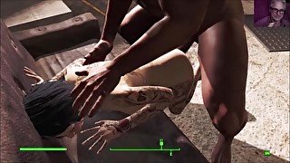 Tatooed Babe Takes Big Dick Screaming Ass Fuck  Fallout 4 Sex Mods Animated 3D Video Game Porn