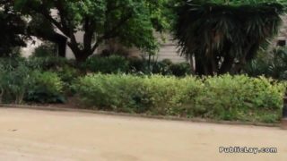 Blonde pov fucked in bushes outdoor