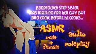 ASMR Audio Roleplay - Blindfolded Step Sister turns into my Cum Whore