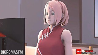 BORUTO SE COGE A SU SAKURA BIEN SABROSO HENTAI DOBLADO