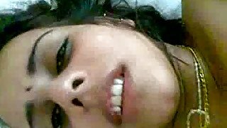 Hot POV sex tape with busty Indian babe sucking cock