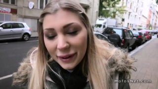 Dude pays and bangs hot amateur blonde pov