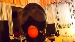 Ball Gag Cum On Face