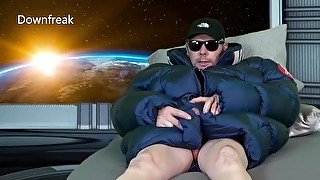 Orbiting Planet Earth Episode 1 - XUMU Giant Coat - Down Jacket Cum Fetish Puffer Humping