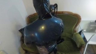 MISS MASKERADE LATEX CATSUIT FETISH DEEP BLOWJOB FOR MASTER SAM DESMOND 2