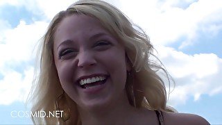 Beautiful PAWG outdoors Jeannine Hansen - Jeannine's First Movie - Blonde