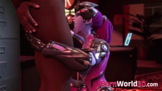 Cute widowmaker from video game overwatch animation compilation