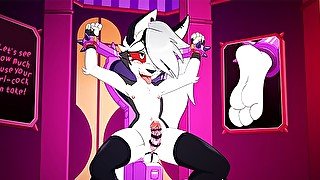 Femboy Loona gets high on a vibrator  Hazbin Hotel  Loona's Time to Shine