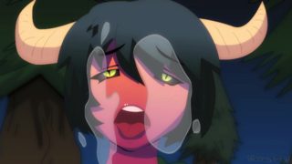 DEMON GIRL! SUCKS YOUR PENIS! ANIMATION DEMON girl hot penis sucking