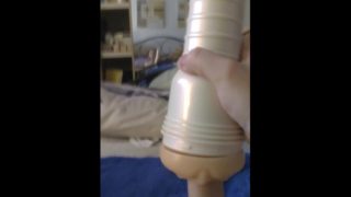 Fleshlight To Handjob Cumshot