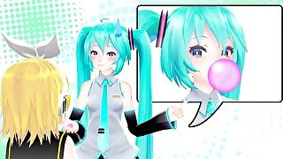 Imbapovi - Miku, Rin, and Wrong Bubble Gum