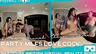 Party Milfs Love Cock - Amateur Bbw Mfff Foursome Blowjob - Hannah Symonds And Cheyenne Rose