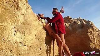 German Crazy Mature Wife - Seduce To Outdoor Cheating Sex At The Beach